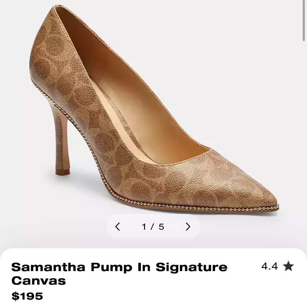 Coach Waverly Brown Women's Heels - Picture 7 of 7
